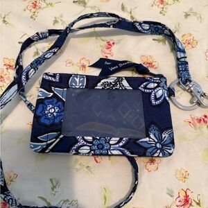 Vera Bradley Navy and Floral ID Holder